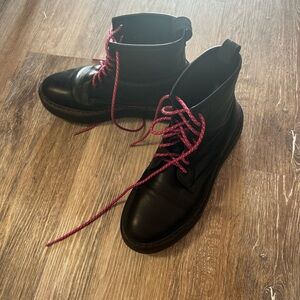 Leather boots